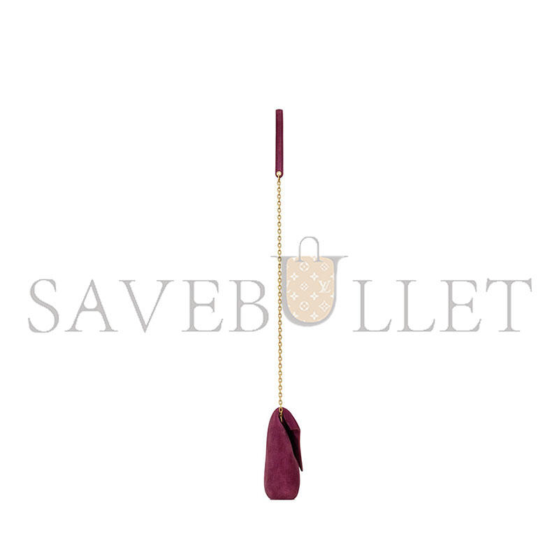 YSL CASSANDRE SMALL CHAIN POUCH IN SUEDE 8555691U80W6976 (19*12*3cm)